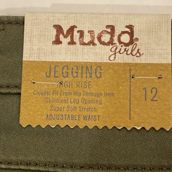 Mudd high rise green jeggings size 12 - Picture 4 of 5